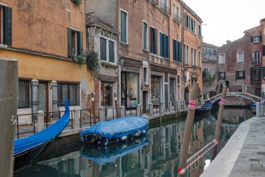 VENICE, İtalya - 05 Aralık 2024: Venedik, Veneto Bölgesi, İtalya 'nın Eski Kenti Panorama
