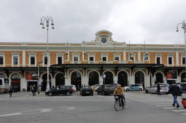 BARI, İtalya - 16 Mayıs 2024: Bari, Apulia Bölgesi, İtalya 'nın Eski Kasabası' nın inanılmaz manzarası