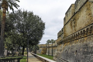 BARI, İtalya - 16 Mayıs 2024: Bari, Apulia Bölgesi, İtalya 'nın Eski Kasabası' nın inanılmaz manzarası