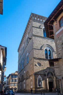 FLORENCE, İTALYA - 05 Aralık 2024: Floransa, Toskana Bölgesi, İtalya 'nın Eski Kenti Panorama