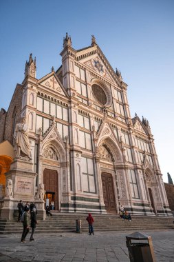 FLORENCE, İTALYA - 05 Aralık 2024: Floransa, Toskana Bölgesi, İtalya 'nın Eski Kenti Panorama