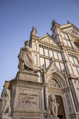 FLORENCE, İTALYA - 05 Aralık 2024: Floransa, Toskana Bölgesi, İtalya 'nın Eski Kenti Panorama