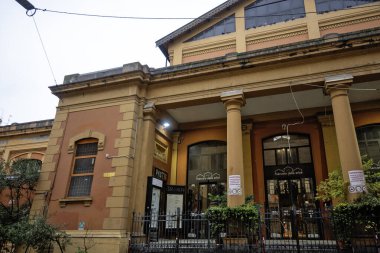 BOLOGNA, İtalya - 07 Aralık 2024: Bologna 'nın Eski Kasabası Panorama, Emilia-Romagna Bölgesi, İtalya