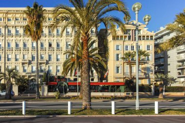 25 Ocak 2024: Nice, Provence Alpes-Cote d 'Azur, Fransa' nın Muhteşem Panoraması