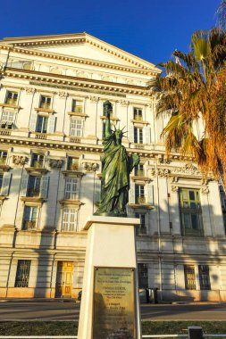 25 Ocak 2024: Nice, Provence Alpes-Cote d 'Azur, Fransa' nın Muhteşem Panoraması