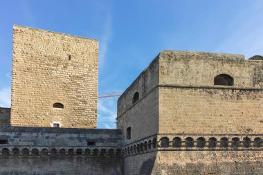 BARI, İtalya - 16 Mayıs 2024: Bari, Apulia Bölgesi, İtalya 'nın Eski Kasabası' nın inanılmaz manzarası