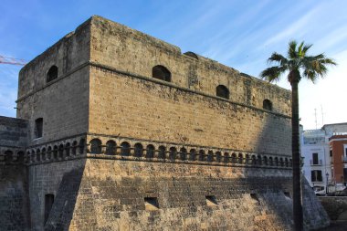 BARI, İtalya - 16 Mayıs 2024: Bari, Apulia Bölgesi, İtalya 'nın Eski Kasabası' nın inanılmaz manzarası