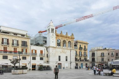 BARI, İtalya - 16 Mayıs 2024: Bari, Apulia Bölgesi, İtalya 'nın Eski Kasabası' nın inanılmaz manzarası
