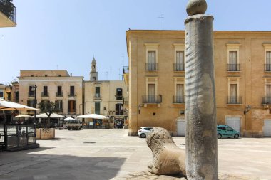 BARI, İtalya - 16 Mayıs 2024: Bari, Apulia Bölgesi, İtalya 'nın Eski Kasabası' nın inanılmaz manzarası