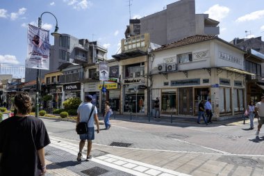 LARISSA, GREECE - 5 Eylül 2025: Larissa, Teselya 'nın merkezi Panorama