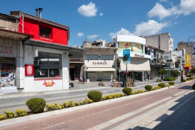 LARISSA, GREECE - 5 Eylül 2025: Larissa, Teselya 'nın merkezi Panorama