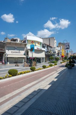 LARISSA, GREECE - 5 Eylül 2025: Larissa, Teselya 'nın merkezi Panorama