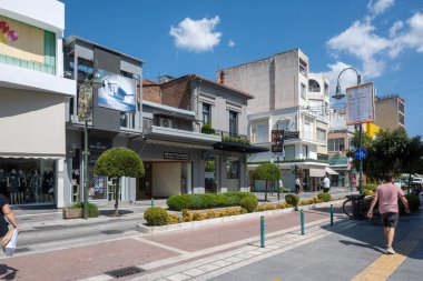 LARISSA, GREECE - 5 Eylül 2025: Larissa, Teselya 'nın merkezi Panorama