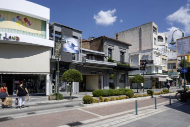 LARISSA, GREECE - 5 Eylül 2025: Larissa, Teselya 'nın merkezi Panorama