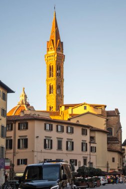 FLORENCE, İTALYA - 05 Aralık 2024: Floransa, Toskana Bölgesi, İtalya 'nın Eski Kenti Panorama