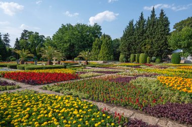 Bulgaristan 'ın Dobrich bölgesinin Balchik kentindeki Botanik Bahçesi' nin inanılmaz manzarası
