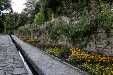 Bulgaristan 'ın Dobrich bölgesinin Balchik kentindeki Botanik Bahçesi' nin inanılmaz manzarası