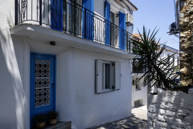 Amazing panorama of The town of Skiathos, Sporades, Thessaly, Greece