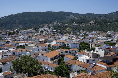 Amazing panorama of The town of Skiathos, Sporades, Thessaly, Greece