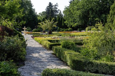 Bulgaristan 'ın Dobrich bölgesinin Balchik kentindeki Botanik Bahçesi' nin inanılmaz manzarası