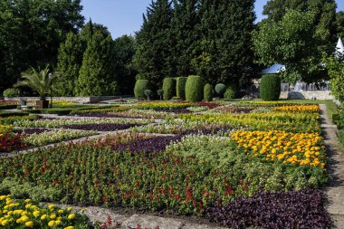 Bulgaristan 'ın Dobrich bölgesinin Balchik kentindeki Botanik Bahçesi' nin inanılmaz manzarası