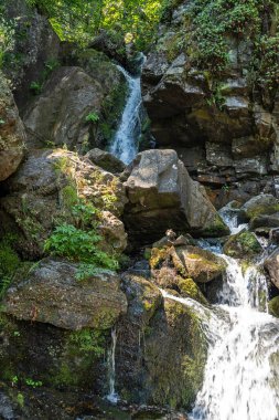 Bulgaristan 'ın Boyana Şelalesi yakınlarındaki Vitosha Dağı' nın Muhteşem Bahar Panoraması