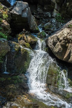 Bulgaristan 'ın Boyana Şelalesi yakınlarındaki Vitosha Dağı' nın Muhteşem Bahar Panoraması