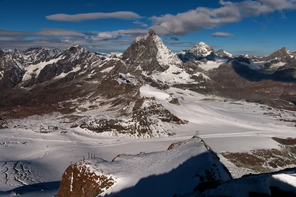 Matterhorn tepe, Valais şaşırtıcı görünümü