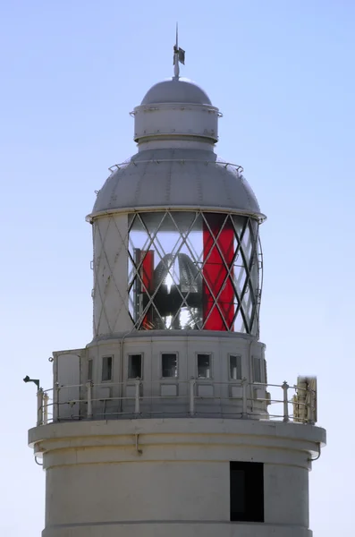 Vuurtoren en fresnellens — Stockfoto