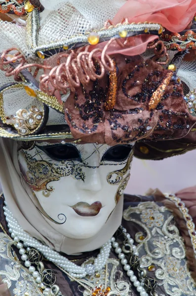 Máscara de carnaval de perto — Fotografia de Stock