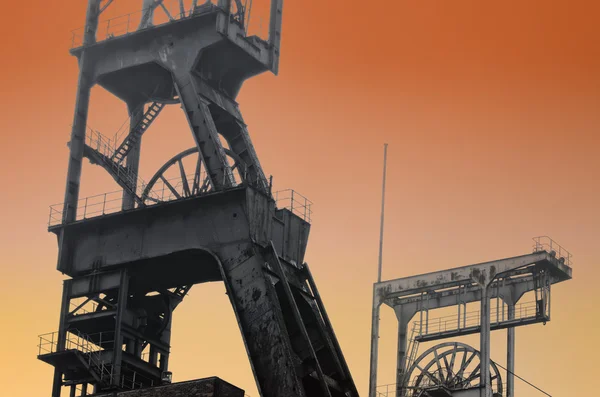 Вид шахтных шахт — стоковое фото