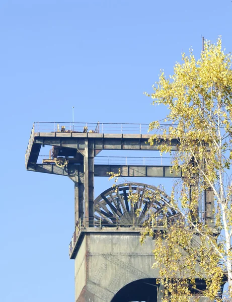 Вид шахтных шахт — стоковое фото