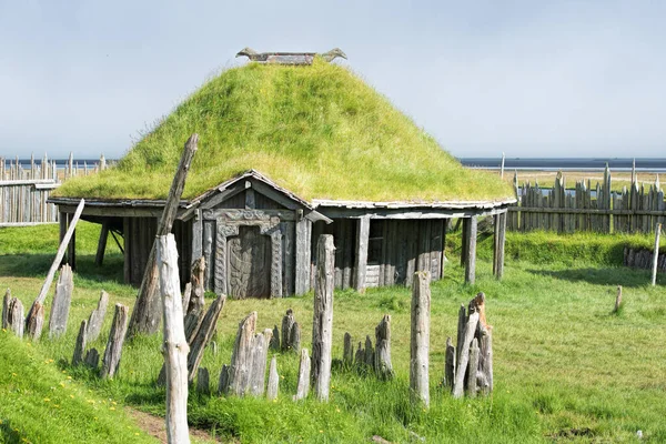 Vikings Aldeia Islândia — Fotografia de Stock