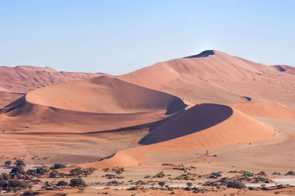 Namibya 'da kırmızı kum tepeleri