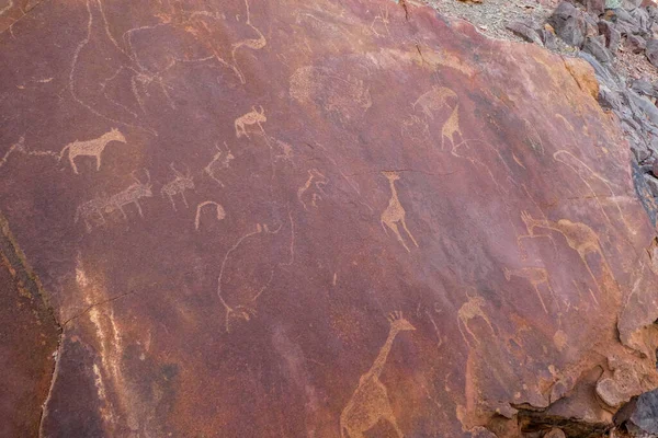 Rock Carvings Twyfelfontein — Stock Photo, Image