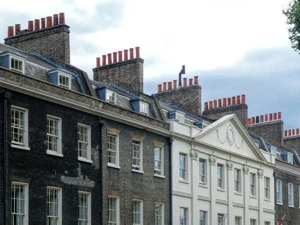 Kémények Építése Londonban — Stock Fotó