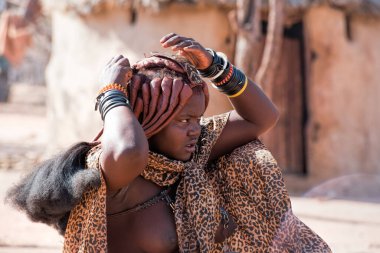 Namibya 'daki Himba köyü