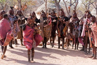 Namibya 'daki Himba köyü