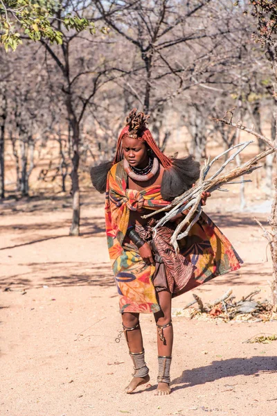 Χωριό Himba Στη Ναμίμπια — Φωτογραφία Αρχείου