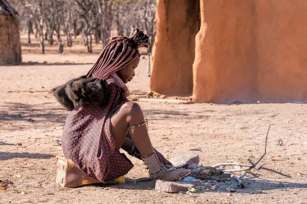 Himba Dorf Namibia — Stockfoto