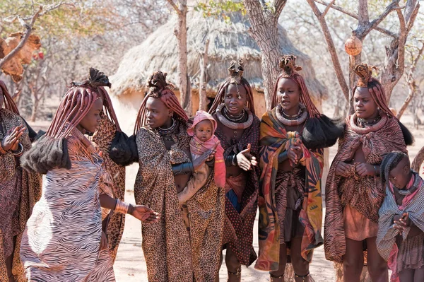 Vesnice Himba Namibii — Stock fotografie