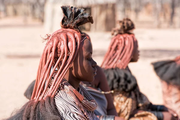 Himba Aldeia Namíbia — Fotografia de Stock