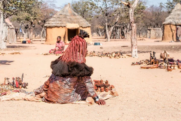 Himba Villaggio Namibia — Foto Stock