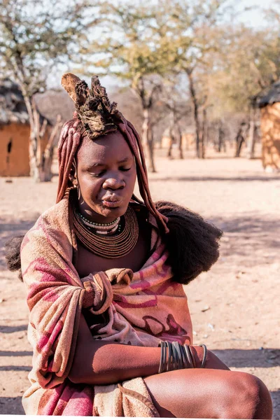 Himba Villaggio Namibia — Foto Stock