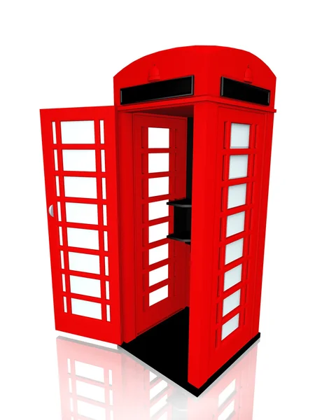 Red telephone box — Stock Photo, Image