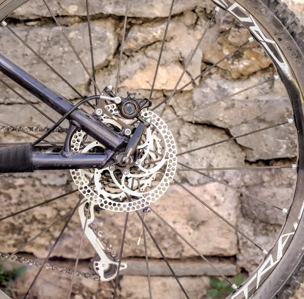 Derailleur on mountain bike — Stock Photo, Image