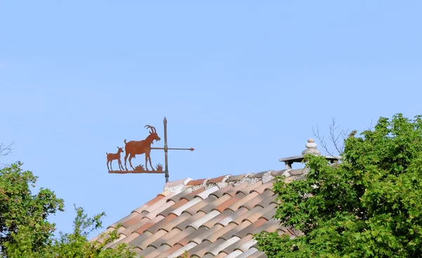 Vane with goats figures — Stock Photo, Image