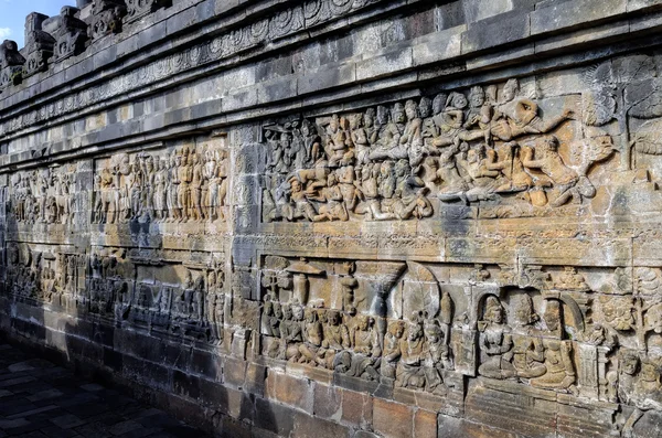 Borobudur en Java — Foto de Stock