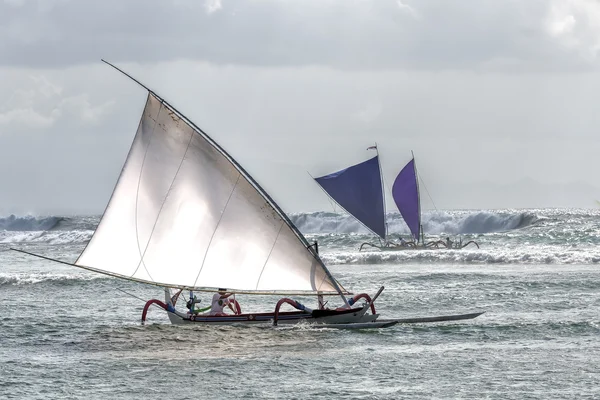 Fiskare båtar i Bali — Stockfoto