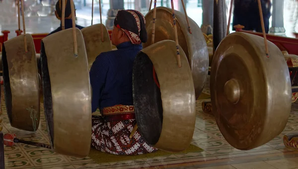 Tradiční gamelan orchestr — Stock fotografie